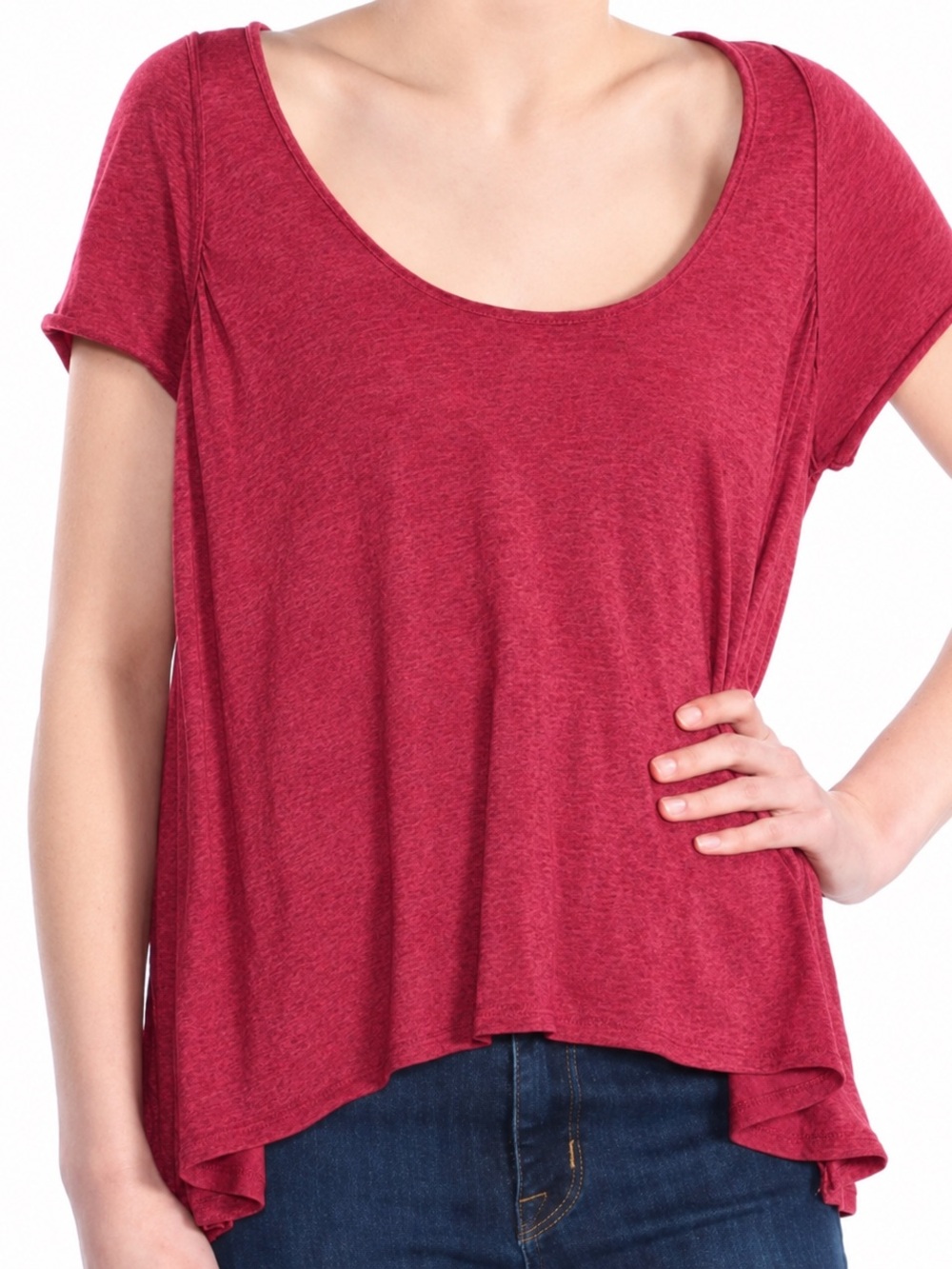 We the Free heather red swing top, small